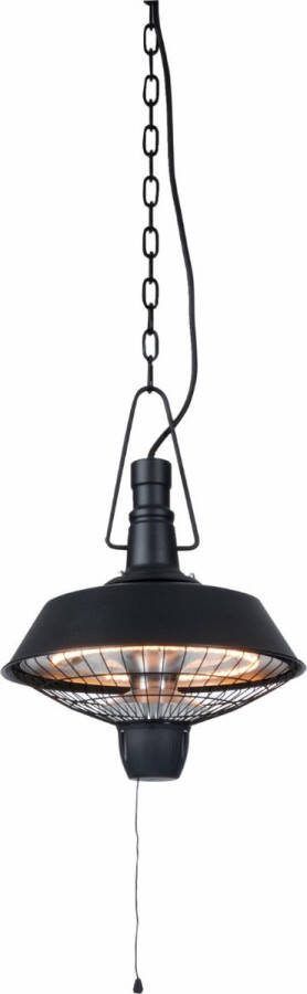 Sunred – Indus Bright lijn Zwart Hangend model Terrasverwarmer – Halogeen technologie 2100W Elektrische heater