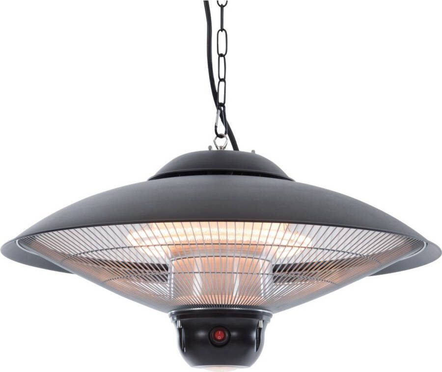 Sunred – Sirius Bright lijn Zwart – Hangend model Terrasverwarmer – Halogeen technologie – 2100W – ECO – LED – 3 standen – Elektrische heater – heater