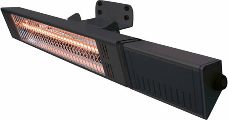 Sunred – Fortuna Ultra lijn Zwart Wand model Terrasverwarmer – Halogeen rosé goud technologie 1500W – ECO – 3 Standen Afstand bestuurbaar Elektrische heater - Foto 3