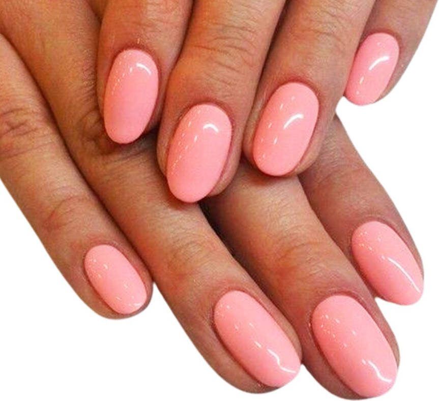 Sunshine Trading Nepnagels met Lijm Nepnagels Roze Nep Nagels Roze Gekleurd Kort Plaknagels Roze Zelfklevend Almond Press on Nails Nepnagels Nagellijm Festival Accessoires