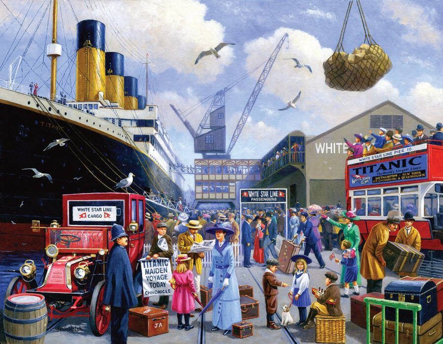 Sunsout XL legpuzzel The Titanic -1000 XL puzzelstukjes ouderen slechtziende