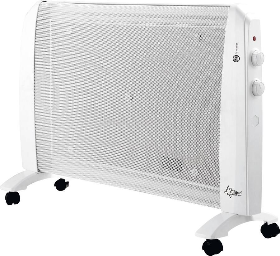 Suntec Wellness Suntec Heat Wave Style 2000 ECO Infrarood Warmtegolf 2000 Watt Elektrische Kachel Energiebesparing Voor ruimtes tot 25 m² Incl thermostaat
