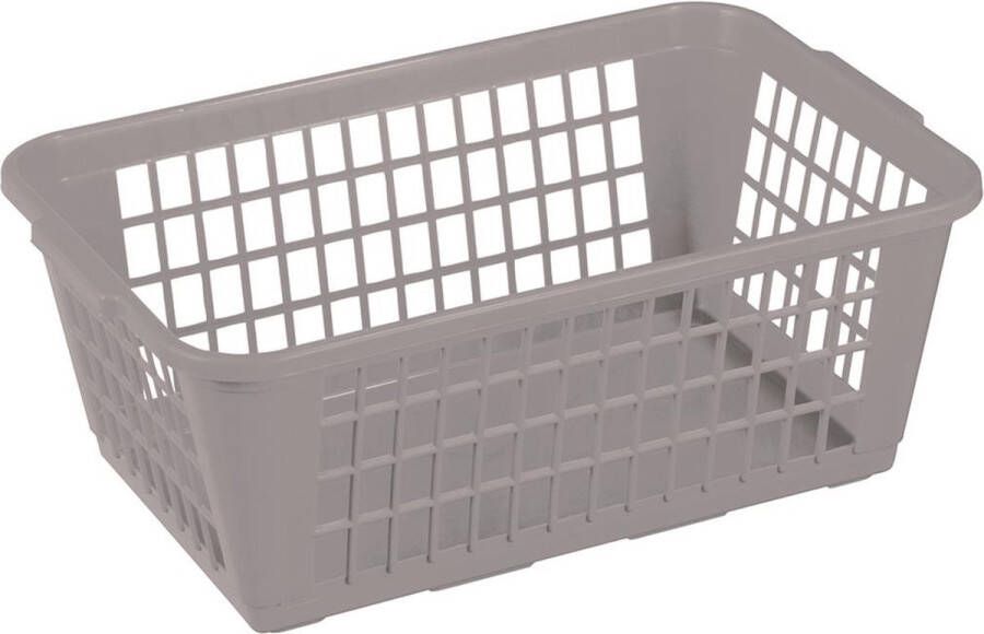 Sunware Basic opbergmandje middel grijs 30 9 x 20 x 11 8 cm