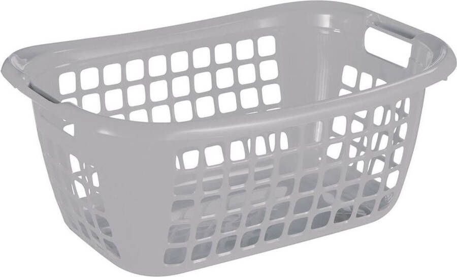 Sunware Basic wasmand 55cm laag grijs 55 x 38 x 22 5 cm
