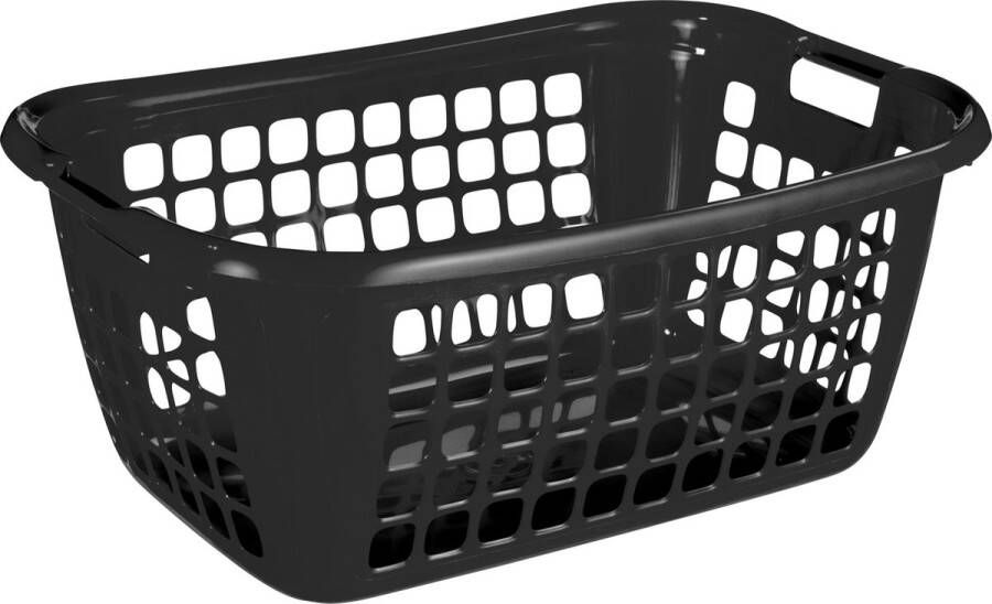 Sunware Basic wasmand 65cm laag zwart 65 x 45 x 27 cm