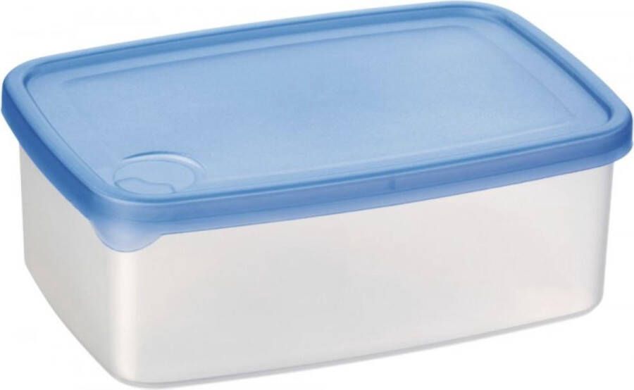 Sunware Club Cuisine Box 2.5 Liter Transparant met blauw 24 x 17 x 8.5 cm