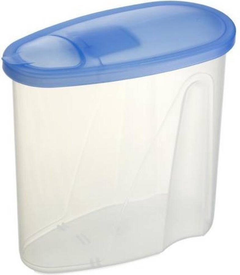 Sunware Club Cuisine strooidoos 2.8 Liter 22 x 11 x 21 cm transparant blauw
