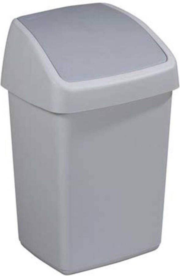 Sunware Afvalbak Delta 25 x 22 x 39 cm 10 l Kunststof Grijs