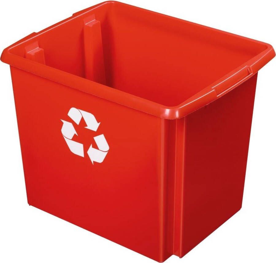 Sunware Nesta eco opbergbox voor afvalscheidingssysteem 45L rood