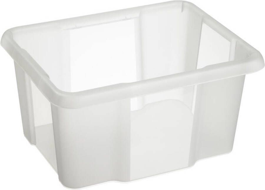 Sunware opslagbox kunststof 24 liter transparant 42 x 33 x 22 cm Opbergbox