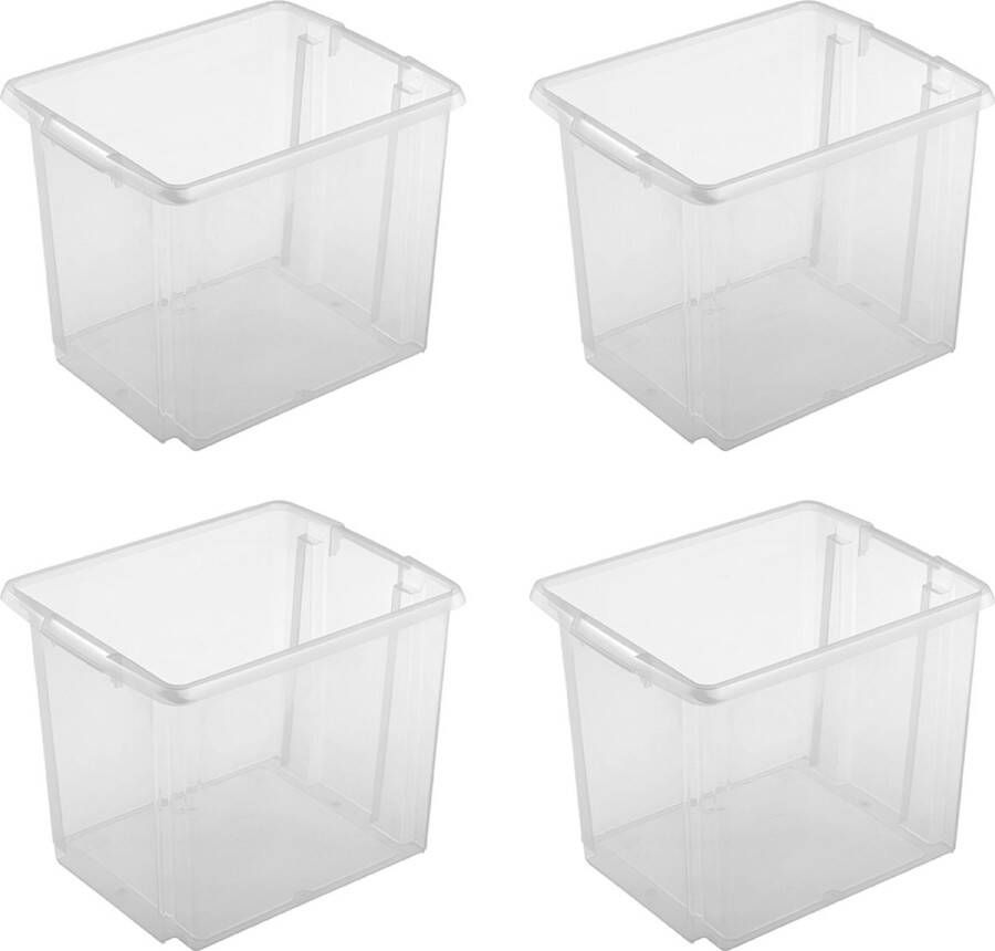 Sunware Nesta opbergbox 45L tranparant Set van 4