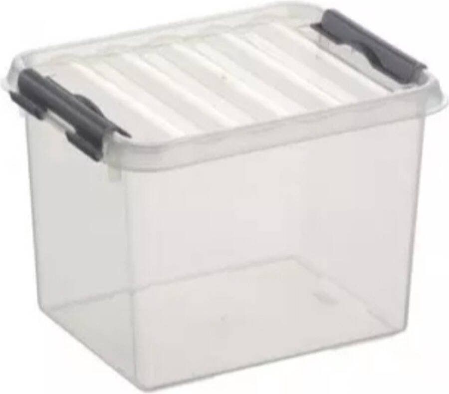 Sunware Opslagbak Opbergen Opbergbox 3L transparant 20 x 15 x 14 3 cm Opbergbox Transparant 3 stuks