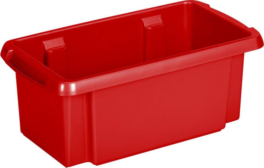 Sunware opslagbox kunststof 7 liter rood 38 x 21 x 14 cm