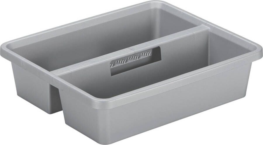 Sunware organiser kunststof 44 x 35 cm grijs 2 vakken