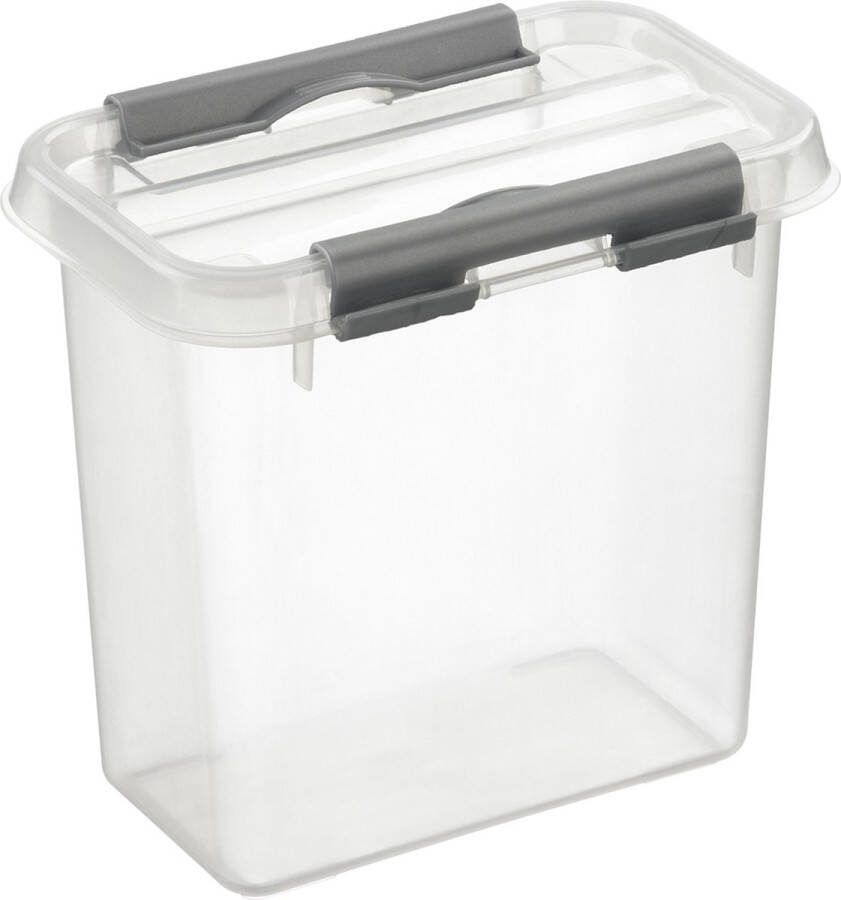 Sunware Q-line opbergbox 1 1L transparant metaal 10 x 15 x 14 7 cm