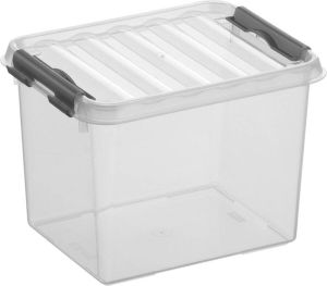 Sunware Q-Line Opbergbox 3 Liter 20 x 15 x 14 3 cm Transparant Metaal