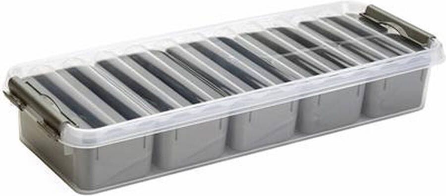 Sunware Q-line mixed box 2 5 liter met metaal baskets 4x 0 15 liter + 3x 0 35 liter transp metaal