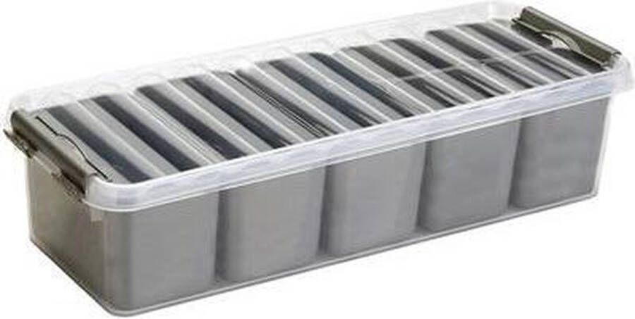 Sunware Q-line Mixed box 3 5 liter met metaal baskets 4 x 0 25 liter + 3 x 0 55 liter transp metaal
