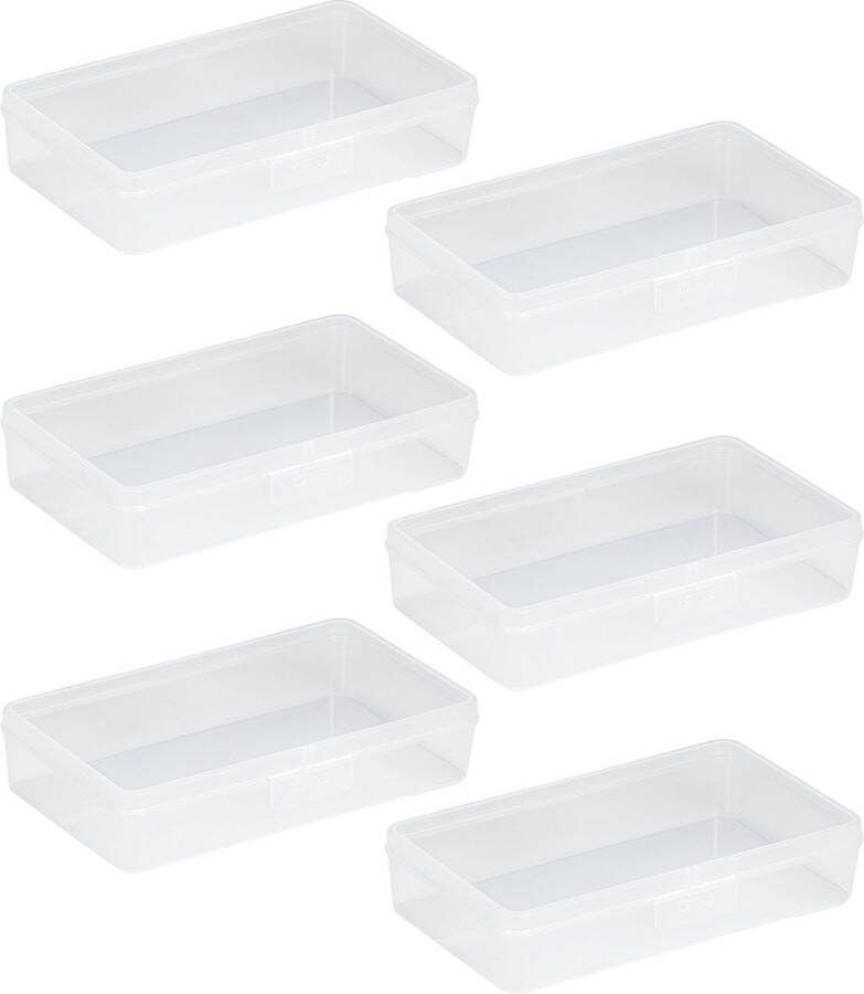 Sunware Q-line opbergdoos 1 8L transparant Set van 6