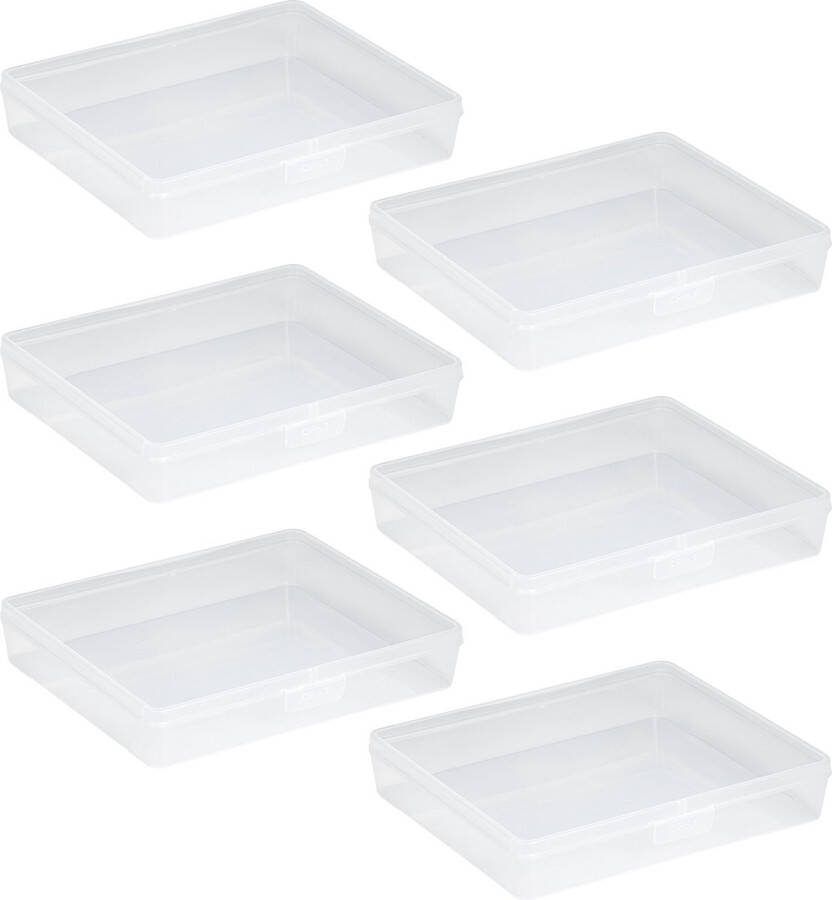 Sunware Q-line opbergdoos 3 6L transparant Set van 6