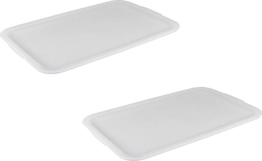 Sunware Sigma home deksel transparant 45L Set van 2