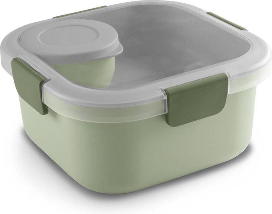 Sunware Sigma Home Food to go lunchbox groen donkergroen 17 7 x 17 7 x 8 7 cm