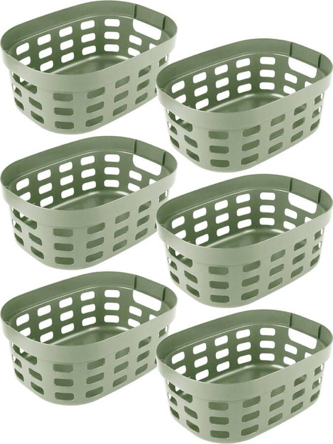 Sunware Sigma home mand 15L groen Set van 6