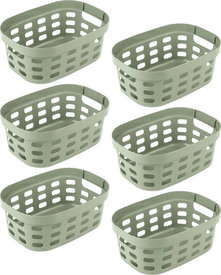 Sunware Sigma home mand 5L groen Set van 6