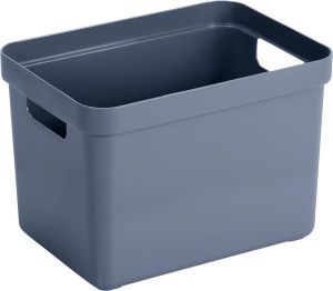 Sunware Sigma home opbergbox 18L donkerblauw 35 2 x 25 3 x 24 3 cm