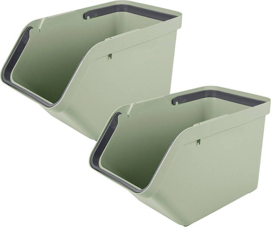 Sunware Sigma home sorteer unit 30L groen Set van 2
