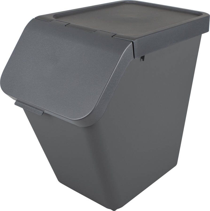 Sunware Sigma home sorteer unit 40L antraciet met deksel