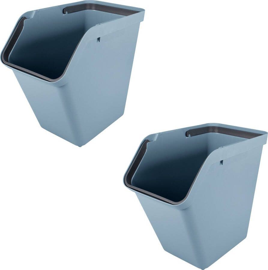 Sunware Sigma home sorteer unit 40L blauw Set van 2