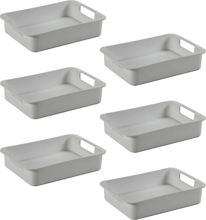Sunware Sigma home tray M grijs Set van 6