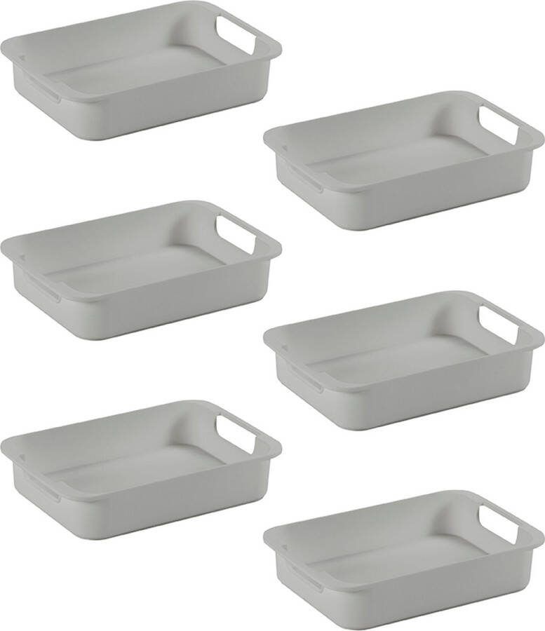 Sunware Sigma home tray S grijs Set van 6