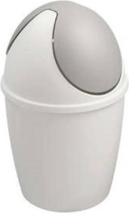 Sunware Tiglio tafelafvalbak 1.5L met swing deksel wit grijs