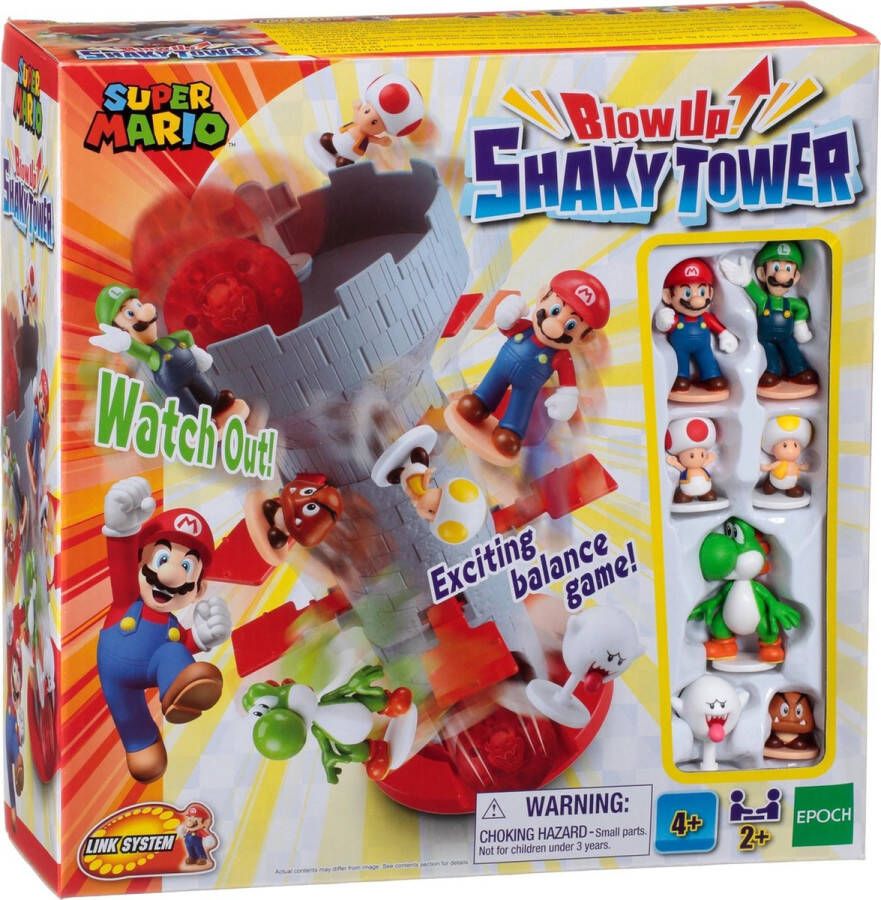 EPOCH D&apos;ENFANCE Super Mario Balansspel Blow Up! Shaky Tower