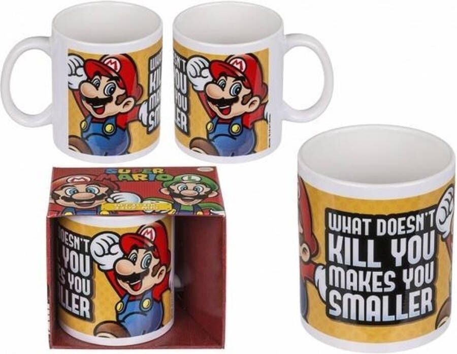 Super Mario mok II gamers cadeau game kado nintendo drinkbeker koffie-theebeker ca. 325ml ca. 10 cm keramiek mug