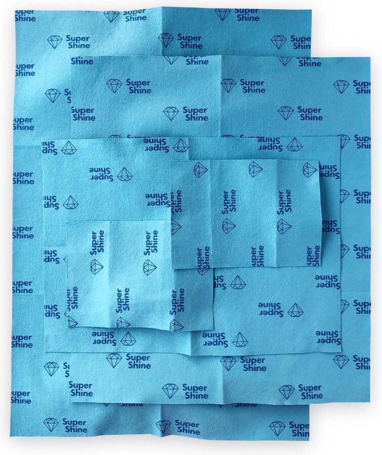 Super Shine microvezel schoonmaakdoekjes compleet pakket 4 delig wasbaar hygiënisch