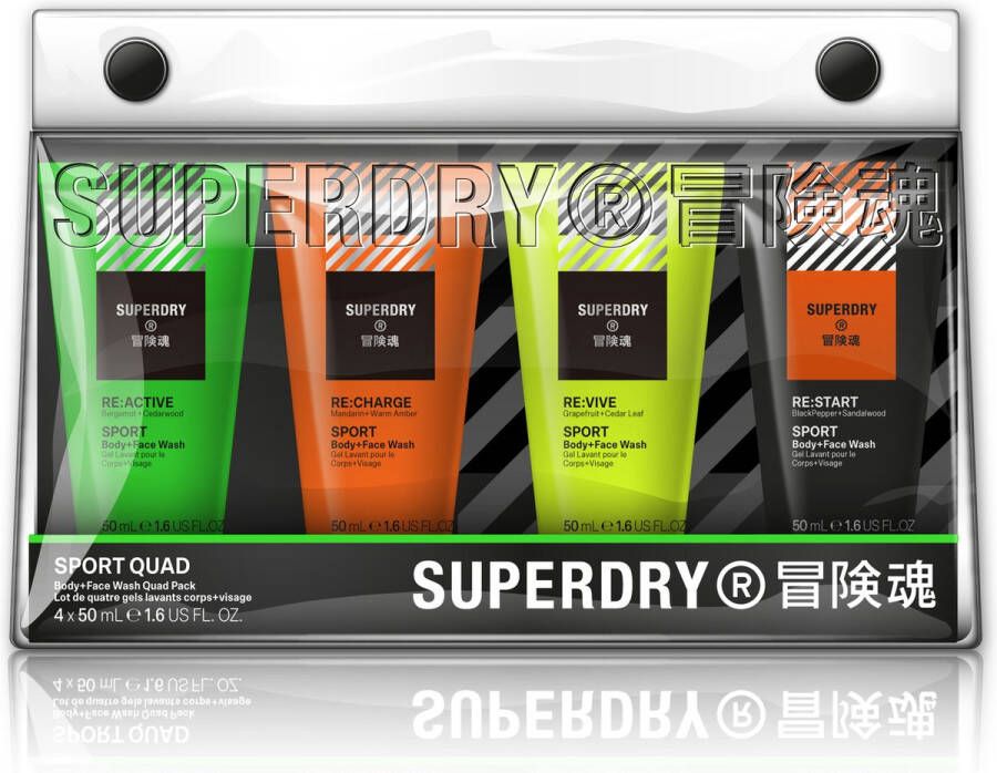 Superdrysport SuperDry Sport Body & Face Wash Giftset 4ST