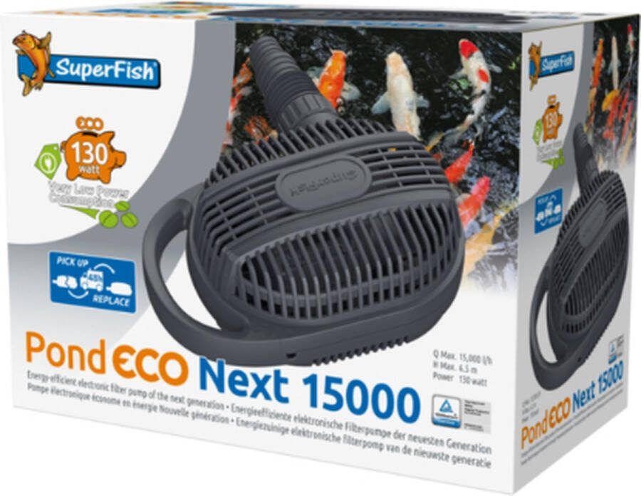 SuperFish Pond eco next 15.000 130watt Vijverpomp