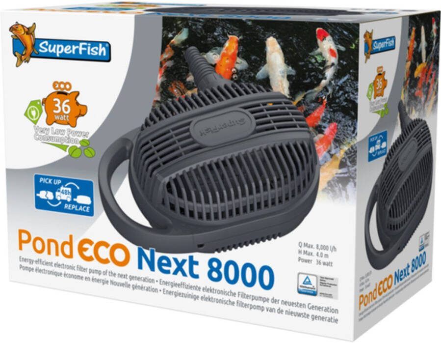 SuperFish Pond eco next 8000 36watt Vijverpomp