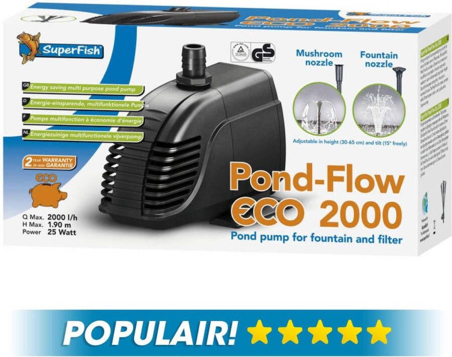 Warentuin Superfish Pond Flow Eco 2000