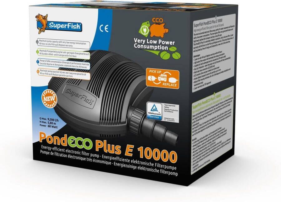 Warentuin Superfish Pond Eco Plus E 10.000-68 W