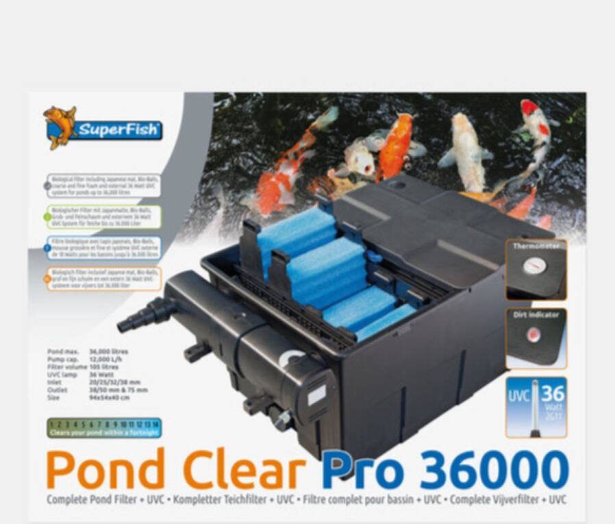 SuperFish Pondclear Pro 36000 UVC-36W Vijverfilter