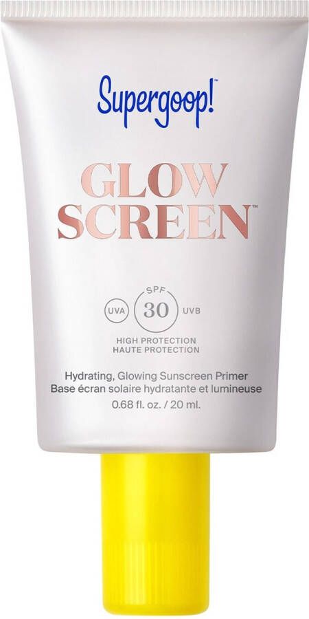 Supergoop! Glow Screen Lotion Hydraterende Zonnebrand Crème Glowing Sunscreen Primer SPF 30 PA+++ Hyaluronic Acid + Niacinamide 20ml