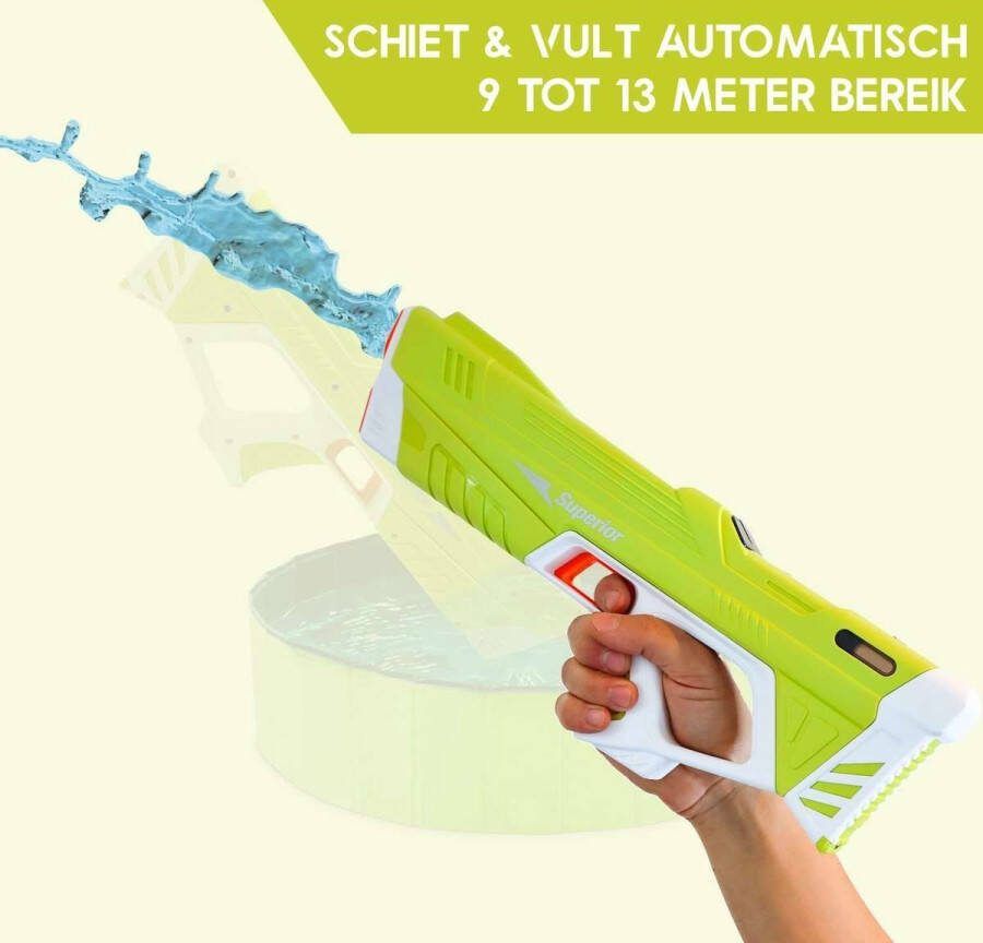 Superior Automatische waterpistool elektrische waterpistool vult automatisch hoge druk waterpistool watergun waterpistool Volledig automatisch groen