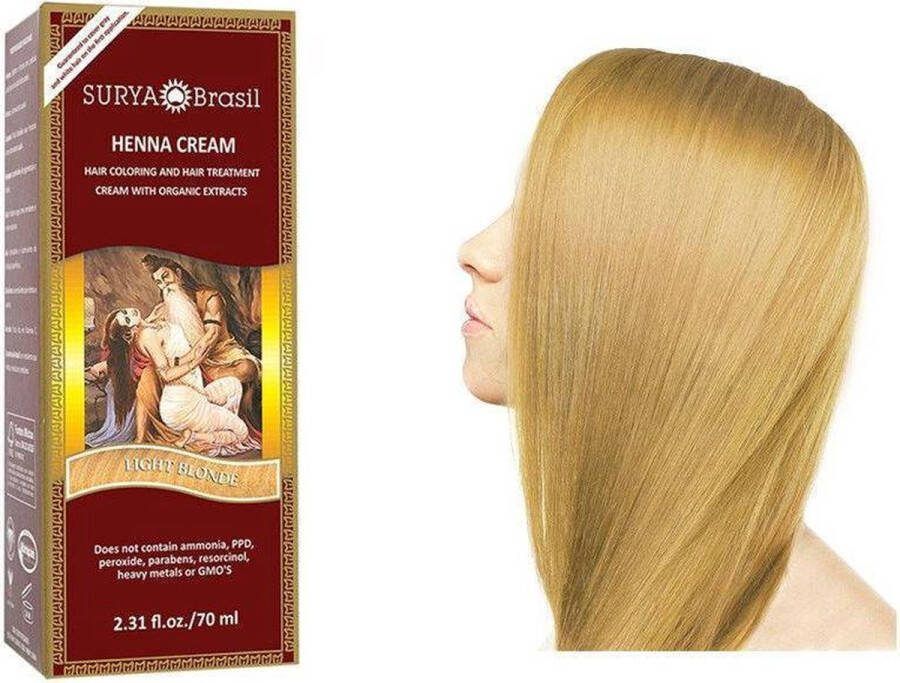 Surya Brasil Henna Haarverf Crème Light Blonde 70ml