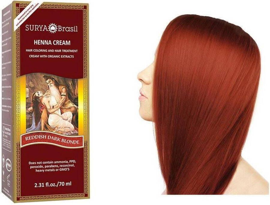 Surya Brasil Henna Haarverf Creme Reddish Dark Blond 70 ml