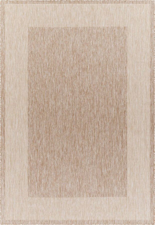 Surya Buitenkleed Balkon Terras Keuken Jute Look Tapijt LAYLA Beige Ivoor 200x275 cm