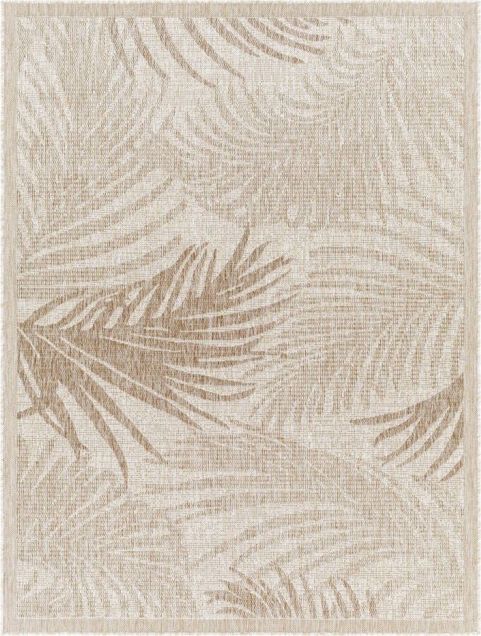 Surya Buitenkleed Balkon Terras Keuken Jute Look Tapijt VANESSA Beige Ivoor 200x275 cm